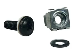 Eaton Tripp Lite Series Rack Enclosure Square Hole Hardware M5 Screws &amp; Washers 50PC Rackskruer, -mutre og -underlagsskiver