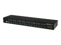 StarTech.com USB to Serial Hub 16 Port - COM Port Retention - Rack Mount and Daisy Chainable - FTDI USB to RS232 Hub (ICUSB23216FD) - Seriell adapter - USB 2.0 - RS-232 x 16 - svart