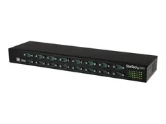 StarTech.com USB to Serial Hub 16 Port - COM Port Retention - Rack Mount and Daisy Chainable - FTDI USB to RS232 Hub (ICUSB23216FD) - Seriell adapter - USB 2.0 - RS-232 x 16 - svart