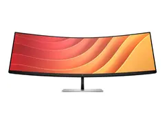 HP E45c G5 - E-Series - LED-skjerm kurvet - 44.5" - 5120 x 1440 Dual Quad HD @ 165 Hz - VA - 400 cd/m² - 3000:1 - 3 ms - HDMI, DisplayPort, USB-C - høyttalere - svart hode, svart og sølv (stativ)