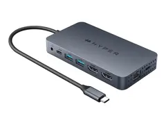 HyperDrive - dokkingstasjon - USB-C 2 x HDMI - 1GbE