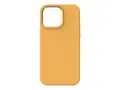 KEY - Baksidedeksel for mobiltelefon - antibakteriell MagSafe-samsvar - v&#230;skesilikon, hard polykarbonat - honningkakeoransje - 6.7&quot; - for Apple iPhone 14 Pro Max (6.7 tommer)
