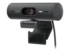 Logitech BRIO 500 - Nettkamera farge - 1920 x 1080 - 1080p, 720p - lyd - USB-C