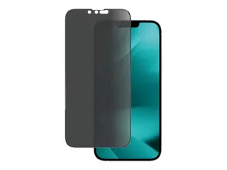 PanzerGlass - Skjermbeskyttelse for mobiltelefon ultrabred passform - glass - med personvernsfilter - rammefarge svart - for Apple iPhone 13 Pro Max, 14 Plus
