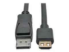 Eaton Tripp Lite Series DisplayPort 1.2 to HDMI Active Adapter Cable (M/M), 4K 60 Hz, Gripping HDMI Plug, HDCP 2.2, 6 ft. (1.8 m) Adapterkabel - DisplayPort hann til HDMI hann - 1.83 m - svart - aktiv, 4K-st&#248;tte