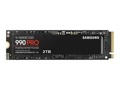 Samsung 990 PRO MZ-V9P2T0BW - SSD kryptert - 2 TB - intern - M.2 2280 - PCIe 4.0 x4 (NVMe) - 256-bit AES - TCG Opal Encryption 2.0