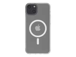 Belkin SheerForce - Baksidedeksel for mobiltelefon MagSafe-samsvar - blank - tynn, lettvekts - for Apple iPhone 14 Plus