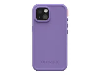 OtterBox FRE - Beskyttende vanntett eske for mobiltelefon MagSafe-samsvar - 50 % resirkulert plast, 25 % havbasert resirkulert plast - rule of plum (purple) - for Apple iPhone 15