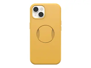 OtterBox OtterGrip Symmetry Series - Baksidedeksel for mobiltelefon MagSafe-samsvar - polykarbonat, syntetisk gummi - aspen gleam 2.0 (yellow) - for Apple iPhone 15 Pro