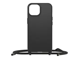 OtterBox React Series - Baksidedeksel for mobiltelefon halskjede - MagSafe-samsvar - plastikk - svart - for Apple iPhone 15
