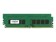 Crucial - DDR4 - sett - 32 GB: 2 x 16 GB DIMM 288-pin - 2400 MHz / PC4-19200 - ikke-bufret