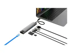 HyperDrive 7-in-1 - dokkingstasjon USB-C 3.1 Gen 2 - HDMI - 1GbE