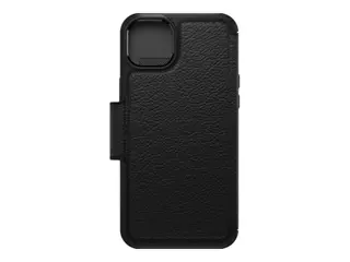 OtterBox Strada Series - Lommebok for mobiltelefon MagSafe-samsvar - ekte skinn, polykarbonat, metallås - skygge - for Apple iPhone 14 Plus