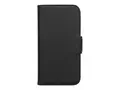KEY Nordfjord - Lommebok for mobiltelefon kunstl&#230;r - svart - 6.7&quot; - for Apple iPhone 14 Plus (6.7 tommer)