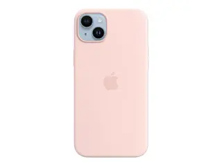 Apple - Baksidedeksel for mobiltelefon - MagSafe-samsvar silikon - krittrosa - for iPhone 14 Plus