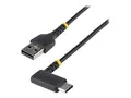 STARTECH.COM 6ft 2m USB A to C Chargin Cable Right Angle Heavy Duty Fast Charg