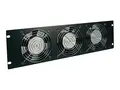 Eaton Tripp Lite Series Rack Enclosure Server Cabinet Fan Panel Airflow Management 230V 3URM Systemviftebrett - AC 230 V - svart - 3U