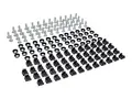Eaton Tripp Lite Series Rack Enclosure Square Hole Hardware 12-24 Screws &amp; Washers 50PC Rack-monteringssett - svart