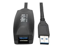 Eaton Tripp Lite Series 5M USB 3.0 SuperSpeed Active Extension Repeater Cable A M/F 16ft 16&#39; 5 Meter USB-forlengelseskabel - USB-type A (hann) til USB-type A (hunn) - USB 3.0 - 5 m - aktiv - gr&#229;