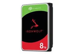 Seagate IronWolf ST8000VN002 - Harddisk - 8 TB intern - 3.5&quot; - SATA 6Gb/s - buffer: 256 MB - med 3-&#229;rs Seagate Rescue Data Recovery