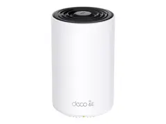 TP-Link Deco XE75 Pro V1 - Wi-Fi-system - (ruter) inntil 2900 kvadratfot - maske 1GbE, 2.5GbE - Wi-Fi 6E - Multib&#229;nd