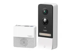 Tapo D230S1 V1 - Video Doorbell Camera Kit smart d&#248;rklokke - med kamera - tr&#229;dl&#248;s - 802.11b, 802.11g, 802.11n - 2.4 Ghz