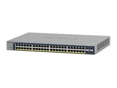 NETGEAR Smart GS752TPP - V3 - switch L3 Lite - smart - 48 x 10/100/1000 (PoE+) + 4 x Gigabit SFP - rackmonterbar - PoE+ (760 W)