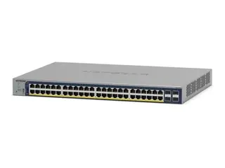 NETGEAR Smart GS752TPP - V3 - switch - L3 Lite smart - 48 x 10/100/1000 (PoE+) + 4 x Gigabit SFP - rackmonterbar - PoE+ (760 W)