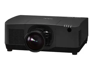 NEC PA1505UL - 3 LCD-projektor - 3D - 14000 ANSI-lumen WUXGA (1920 x 1200) - 16:10 - 1080p - zoomlinse - LAN - svart - med NP54ZL-linse