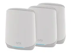 NETGEAR Orbi RBK763S - - Wi-Fi-system (ruter, 2 utvidere) - inntil 7500 kvadratfot - maske - 1GbE - Wi-Fi 6 - Trippelbånd