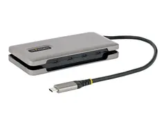 StarTech.com 4-Port USB-C Hub, 4x USB-C Ports, USB 3.1 10Gbps, Portable USB C Hub with 100W Power Delivery Pass-Through, Portable USB Type C Hub w/ 9.8in (25cm) Wrap-Around Cable USB Expansion Hub (HB31CM4CPD3) - hub - 4 porter