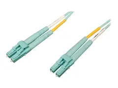Eaton Tripp Lite Series 10Gb/40Gb/100Gb Duplex Multimode 50/125 OM4 LSZH Fiber Patch Cable (LC/LC), Aqua, 1M (3.3 ft.) koblingskabel - 1 m - akvamarin