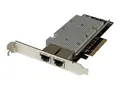 StarTech.com 2-Port 10Gb PCIe NIC with Native Link Aggregation 10Gbase-t Ethernet Card - 100/1000/10000 Mbps LAN Card (ST20000SPEXI) - nettverksadapter - PCIe 2.0 x8 - 10Gb Ethernet x 2