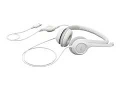 Logitech H390 - Hodesett - on-ear - kablet USB-A - elfenbenshvit