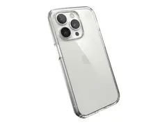 Speck Presidio Perfect-Clear - Baksidedeksel for mobiltelefon MagSafe-samsvar - hard polykarbonat, bløt termoplastpolyuretan (TPU) - blank - for Apple iPhone 14 Pro