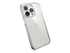 Speck Presidio Perfect-Clear - Baksidedeksel for mobiltelefon hard polykarbonat, bl&#248;t termoplastpolyuretan (TPU) - blank - for Apple iPhone 14 Pro
