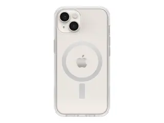 OtterBox Symmetry Series - Baksidedeksel for mobiltelefon MagSafe-samsvar - polykarbonat, syntetisk gummi - blank - for Apple iPhone 14 Plus, 15 Plus