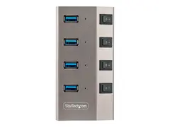 STARTECH.COM 4-Port Self-Powered USB-C Hub with Individual On/Off Switches USB