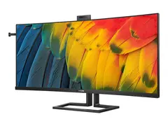 Philips 40B1U6903CH - 6000 Series LED-skjerm - kurvet - USB - 39.7" - 5120 x 2160 WUHD @ 75 Hz - IPS - 300 cd/m² - 1000:1 - HDR10 - 4 ms - Thunderbolt 4, 2xHDMI, DisplayPort - høyttalere - teksturert svart