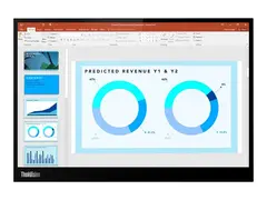 Lenovo ThinkVision M14d - LED-skjerm - 14&quot; portabel - 2240 x 1400 @ 60 Hz - IPS - 375 cd/m&#178; - 1500:1 - 6 ms - 2xUSB-C - ravnsort - Campus