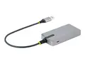 STARTECH.COM 3-Port USB Hub with Ethernet USB-A Ports Gigabit Ethernet/G