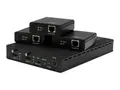 StarTech.com 3 Way HDMI Splitter HDBaseT Extender Kit w/ 3 Receivers - 1x3 HDMI over CAT5e / CAT6 Splitter - 3 Port HDBaseT HDMI Extender - Up to 4K (ST124HDBT) - Video/lyd-forlenger - opp til 70 m