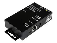 StarTech.com 1 Port RS232 Serial Ethernet Device Server PoE Power Over Ethernet - Serial over IP Device Server Adapter - PoE-Powered (NETRS2321POE) - enhetsserver
