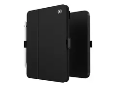 Speck Balance Folio AP-2025 - Beskyttelsesboks lommebok for nettbrett svart/svart/hvit - for Apple 10.9-inch iPad (10. generasjon); iPad A16 Wi-Fi, A16 Wi-Fi + Cellular