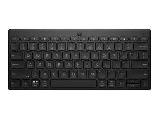 HP 355 Compact Multi-Device - Tastatur trådløs - Bluetooth 5.2 - Pan Nordic - svart - resirkulerbar emballasje