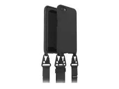 OtterBox React Series - Baksidedeksel for mobiltelefon støtsikker, med avtakbar snor - svart - for Apple iPhone 7, 8, SE (2nd generation), SE (3rd generation)