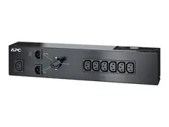 APC Service Bypass Panel - Strømfordelerenhet (kan monteres i rack) AC 230 V - 1500 VA - inngang: IEC 60320 C14 - utgangskontakter: 7 - 2U - svart - for P/N: SMC1500I-2UC, SMC1500IC, SMT1000I-AR, SMT1000IC, SMT1500I-AR, SMT1500R2I-AR