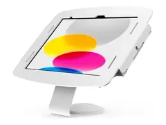 Compulocks iPad Pro 12.9" (3-6th Gen) Space Enclosure Core Counter Stand or Wall Mount Monteringssett (stativ) - 45° synsvinkel - for nettbrett - låsbar - aluminium, stål - hvit - skjermstørrelse: 12.9" - monteringsgrensesnitt: 100 x 100 mm - veggmonterbar, skranke - for Apple 12.9-inch iPad Pro Wi-Fi, Wi-Fi + Cellular