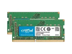 Crucial - DDR4 - sett - 16 GB: 2 x 8 GB SO DIMM 260-pin - 2400 MHz / PC4-19200 - ikke-bufret