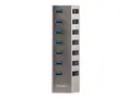 STARTECH.COM 7-Port Self-Powered USB-C Hub with Individual On/Off Switches USB
